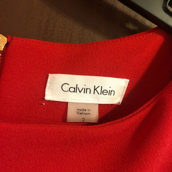 Calvin Klein red professional dress - Picture 2 of 2